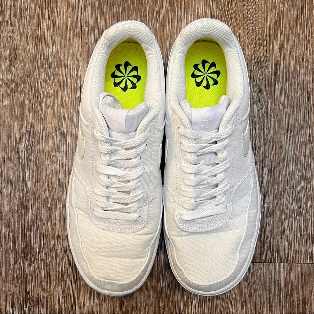 Nike Air Force 1 Canvas Sneakers - White Classic - Women’s 9